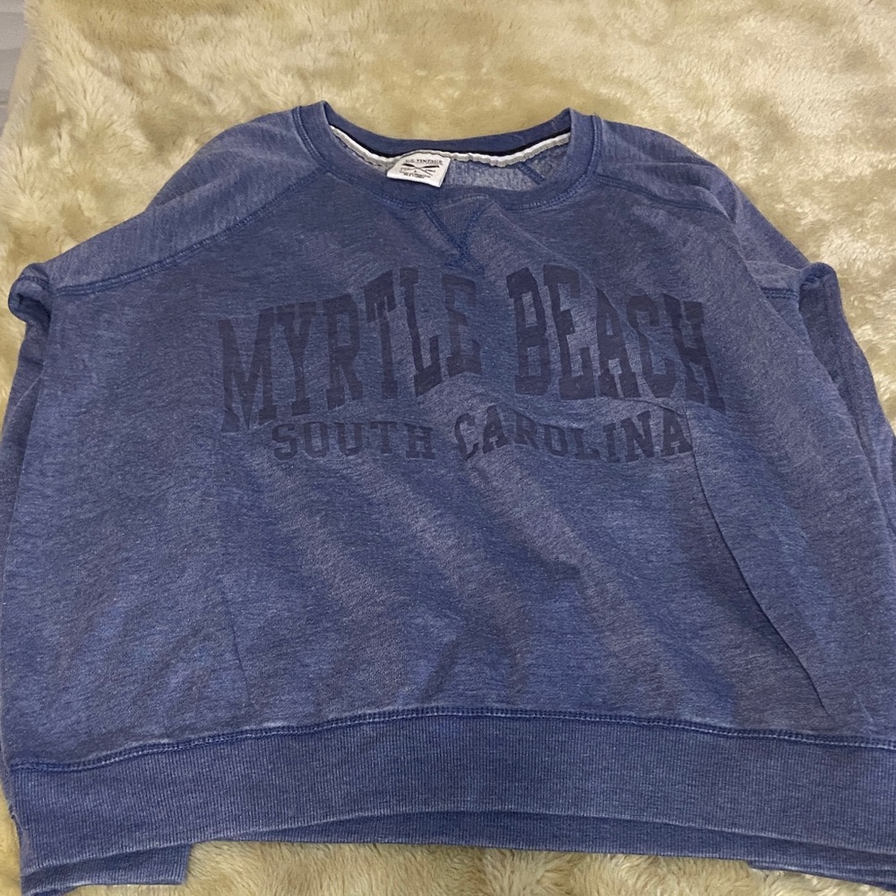 Myrtle Beach Women's Blue Crew Neck Sweater